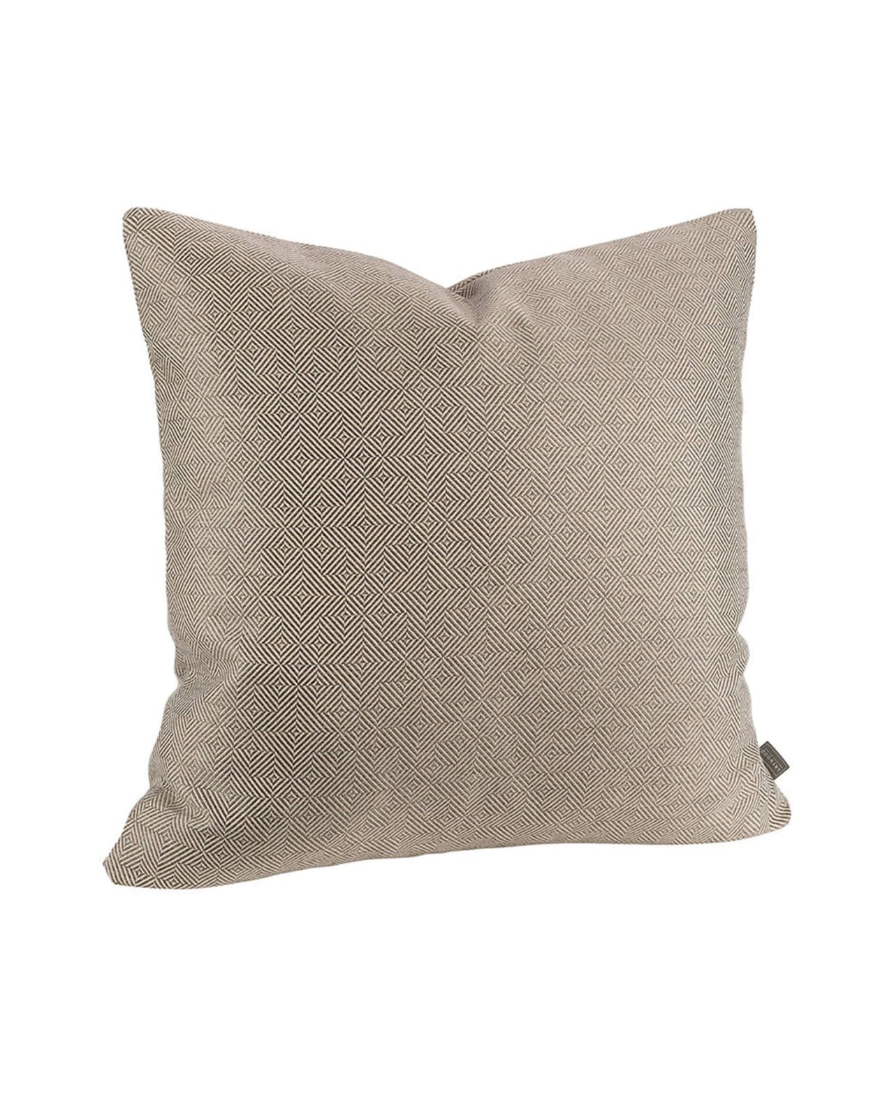 Montpellier Check Cushion Cover Taupe