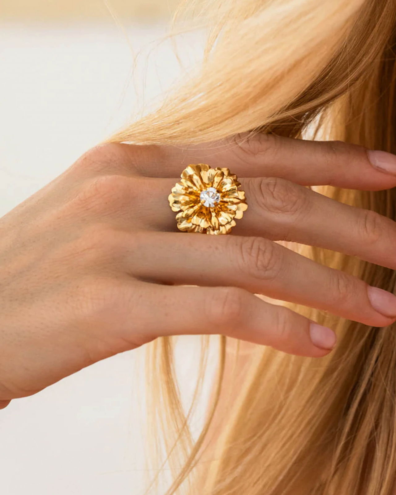 Blossom ring crystal