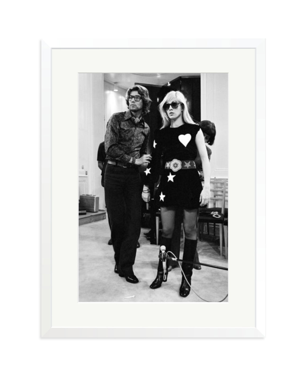 Sylvie Vartan at Yves Saint Laurent White / XL