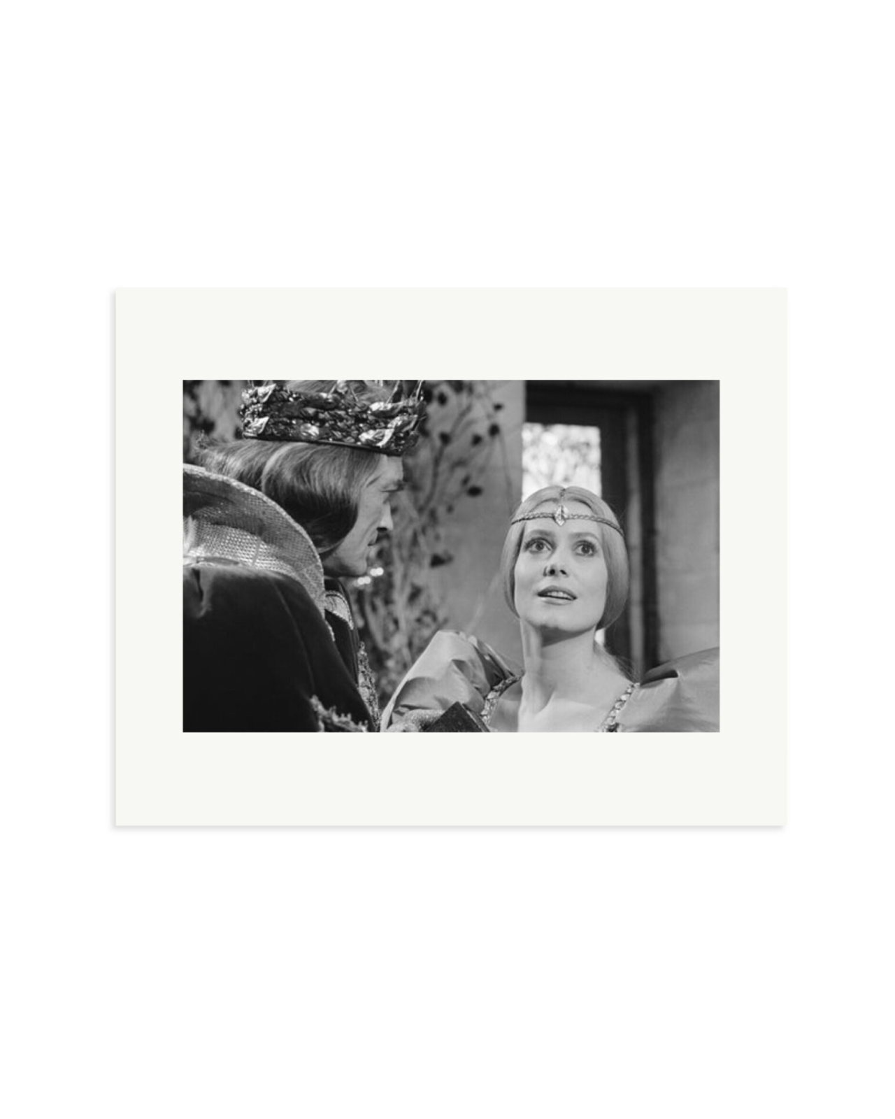 Marais and Deneuve on Set of Peau d'Ane Print Only / Medium