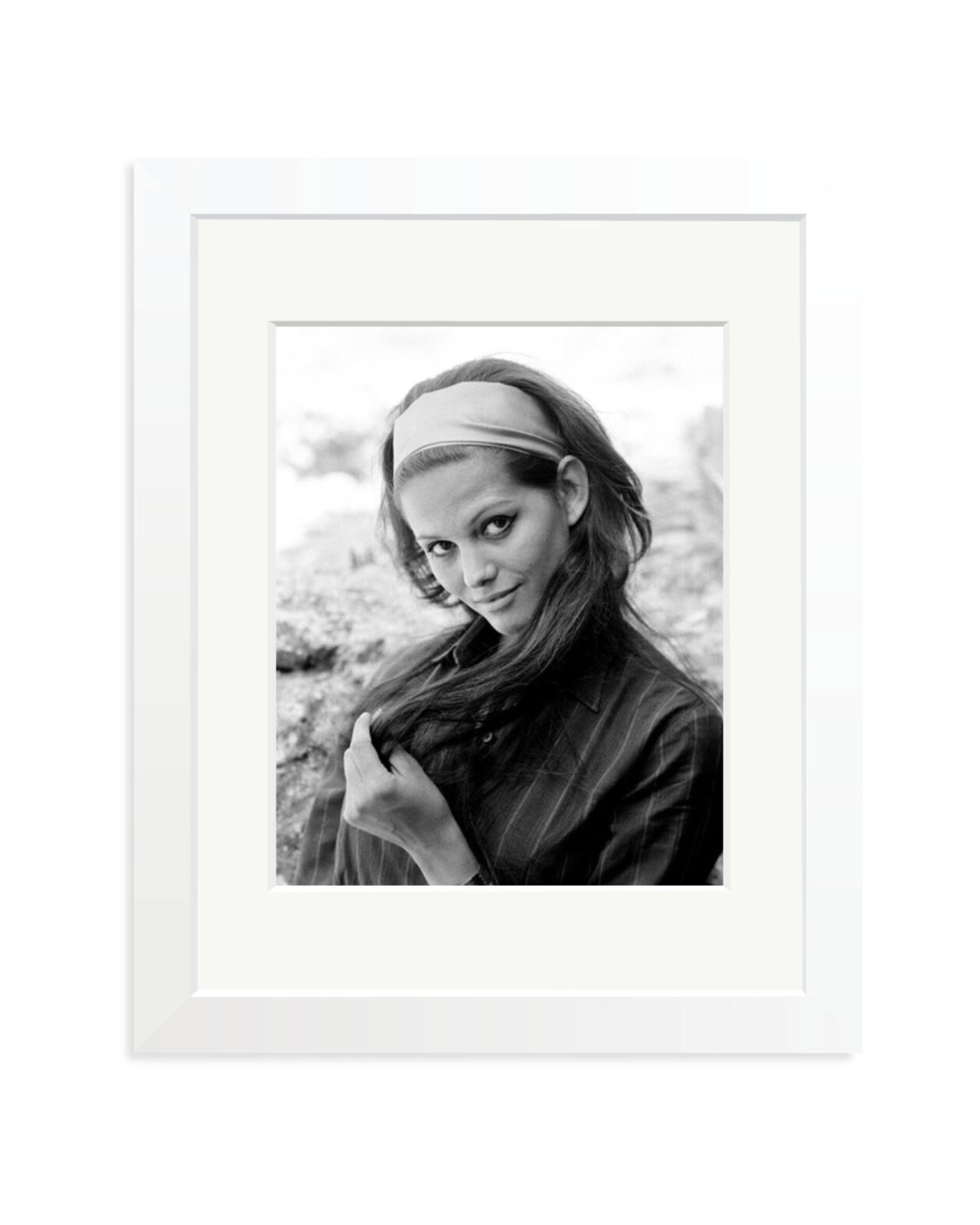 Claudia Cardinale Portrait, 1950 White / Small