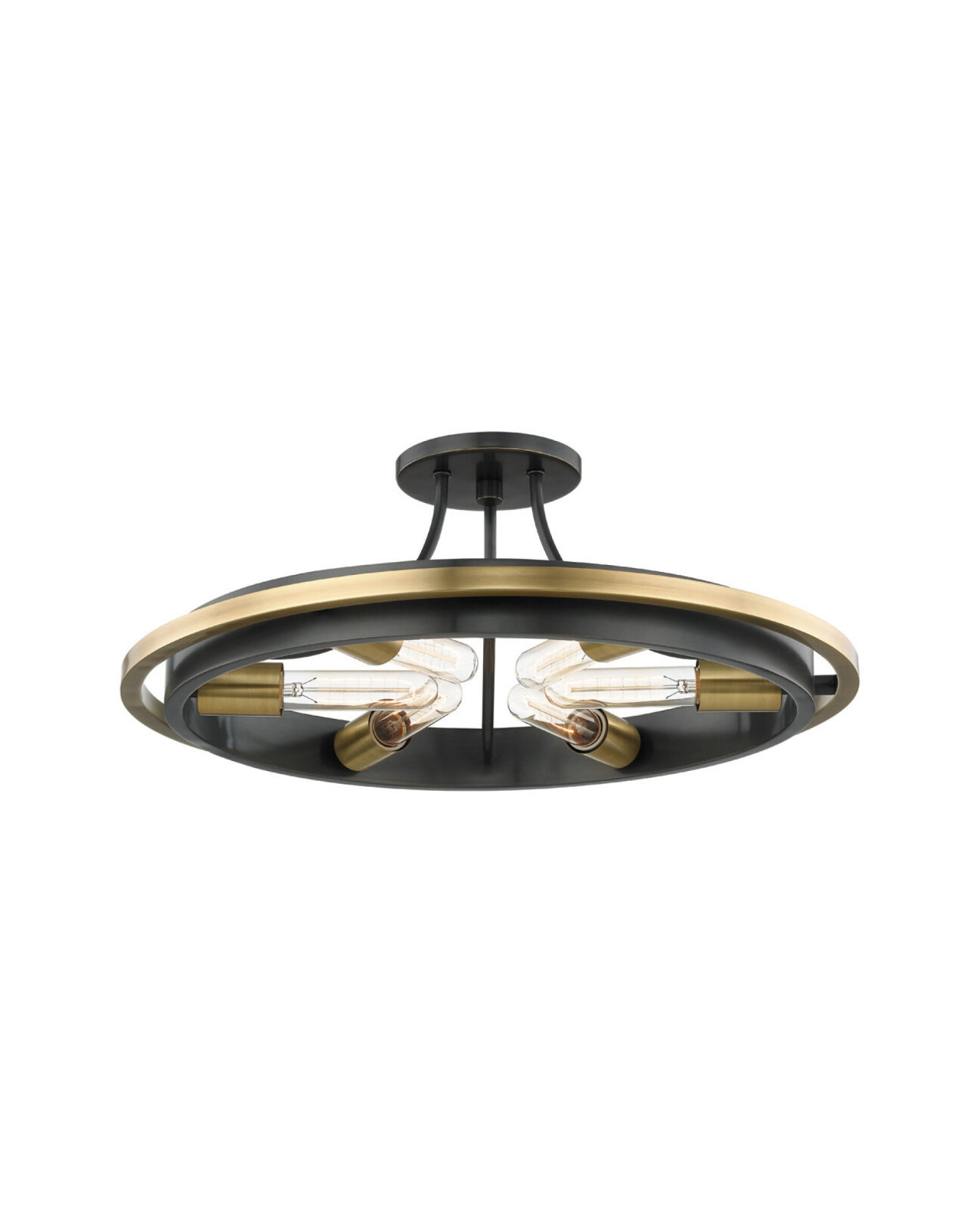 Chambers taklampa antik mässing/brons