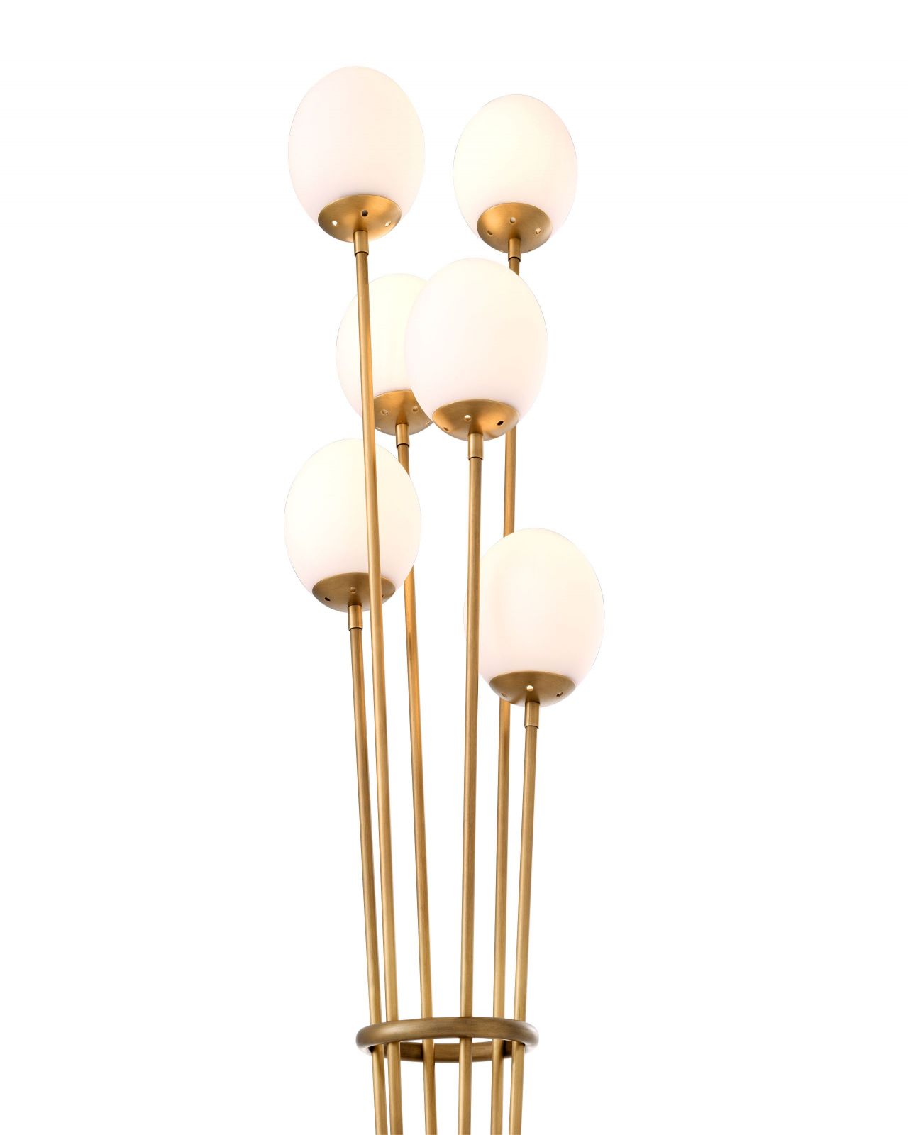 Tortora floor lamp antique brass