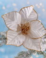 Auriol Flower Christmas Decoration White