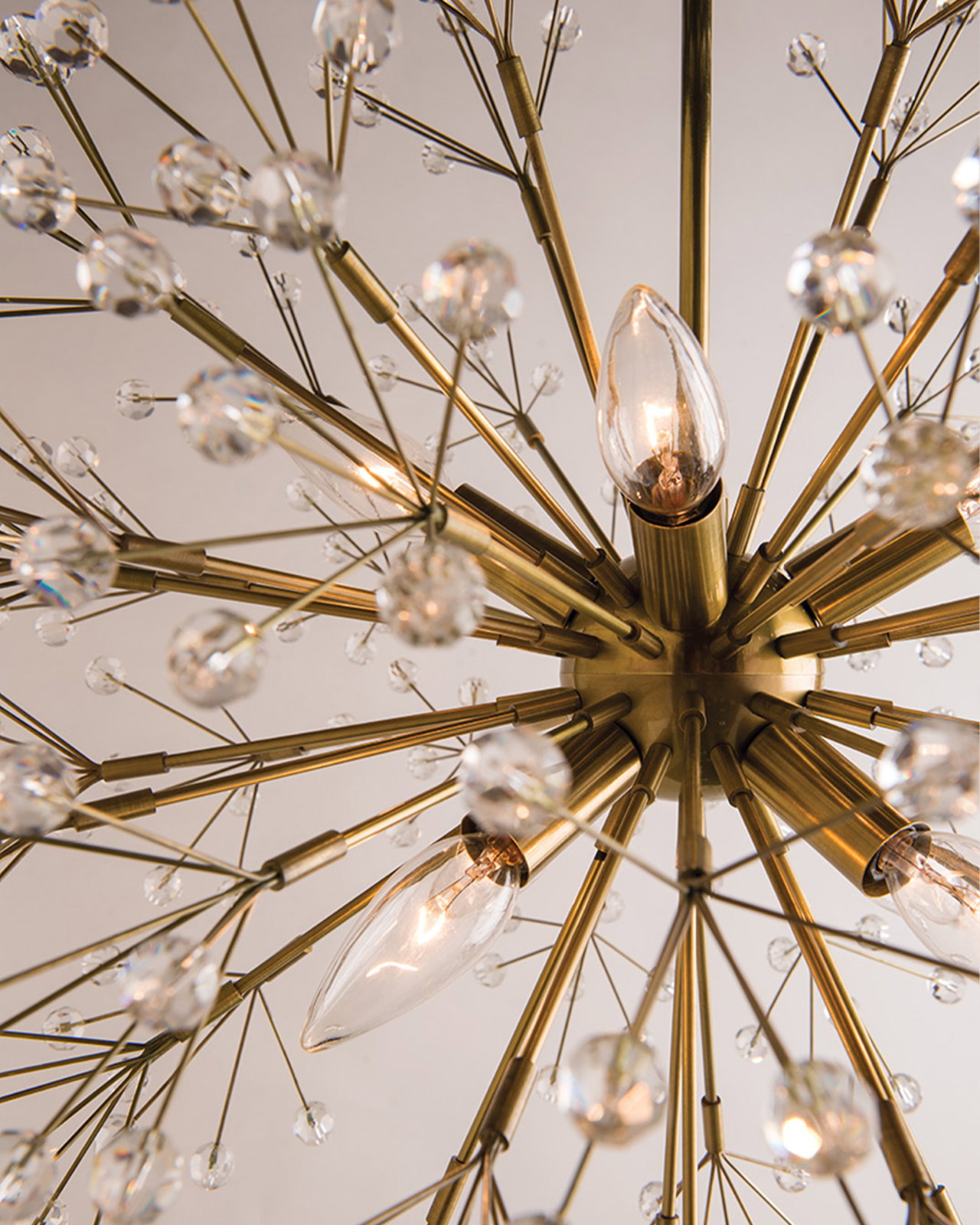 Dunkirk Chandelier Aged Brass