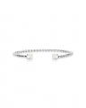 Mini Twisted armbånd pearl rhodium