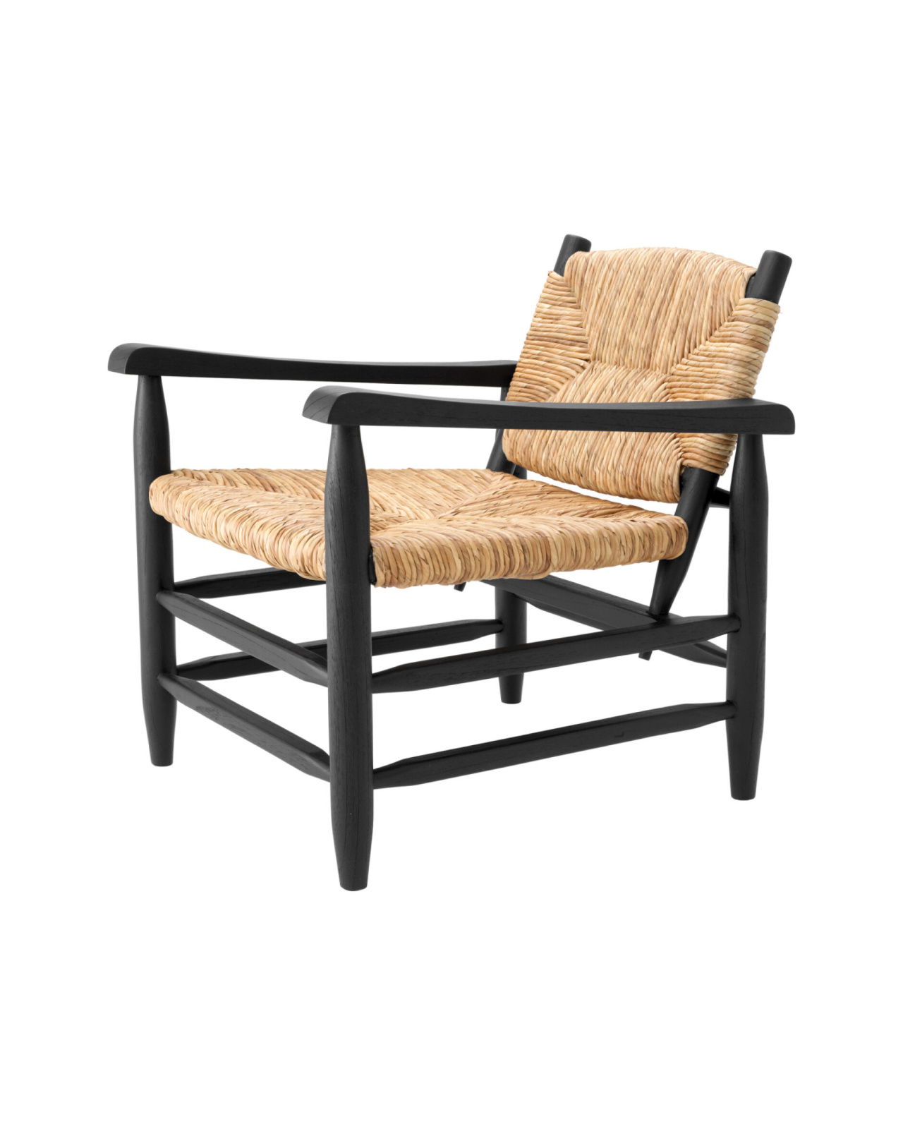 Elliott fåtölj svart/natur