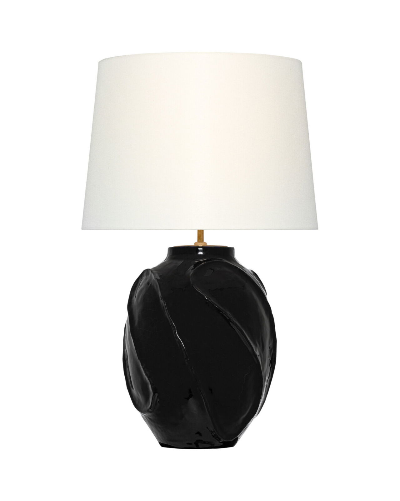 Idalia 28" Sculpted Table Lamp Black