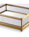 Cora Tray Antique Brass Square