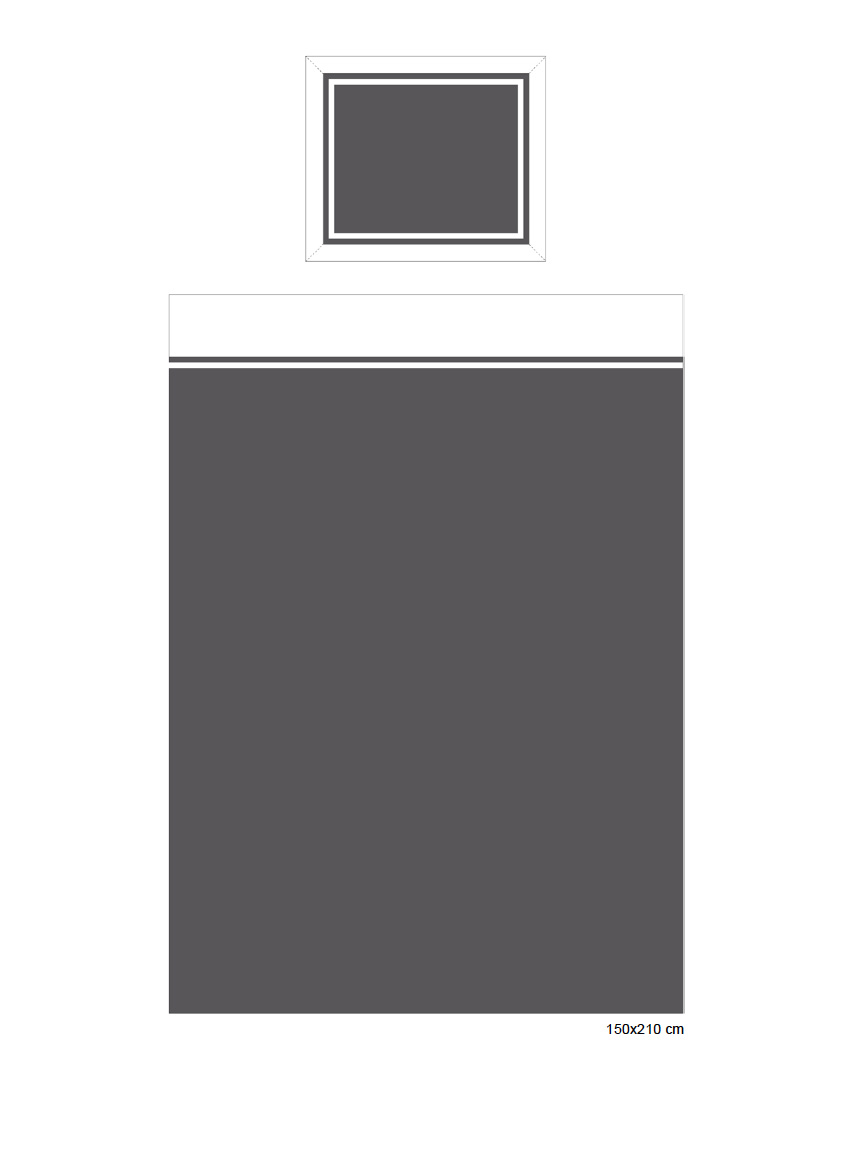 Belgravia örngott grå/vit