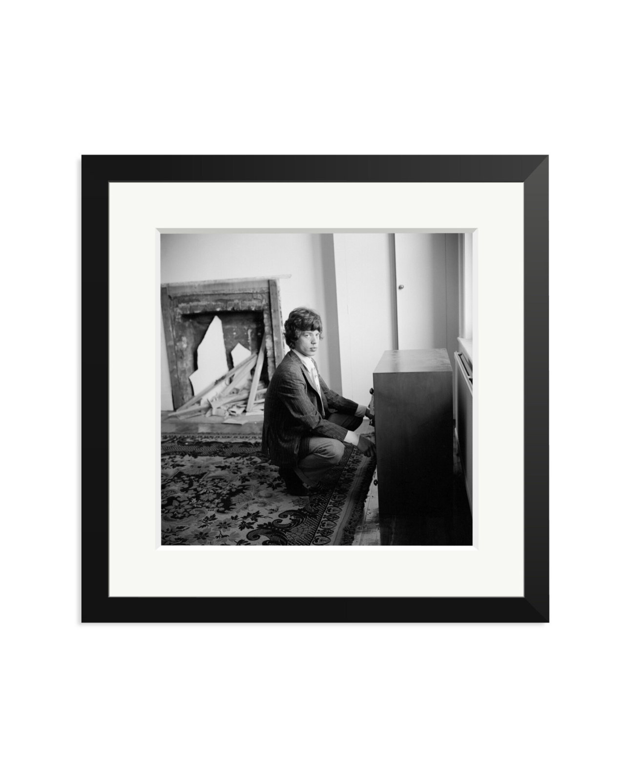 Mick Jagger at Home, 1966 Black / Medium