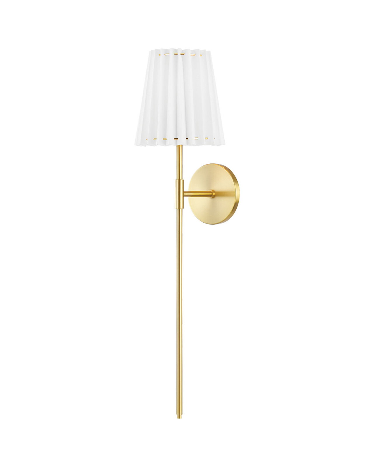 Demi vegglampe antikk messing