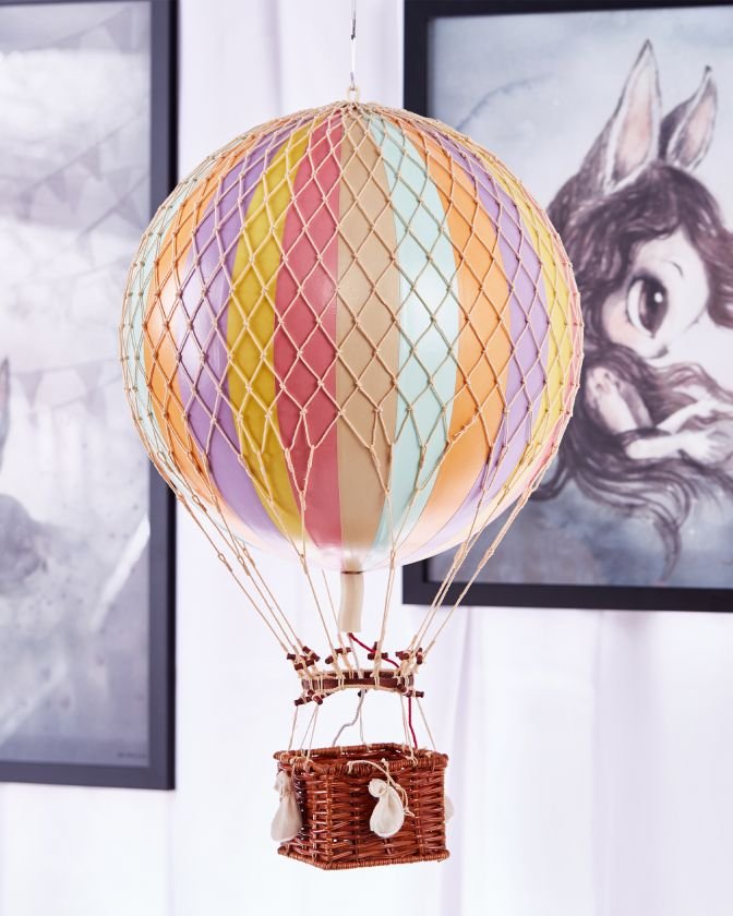Royal Aero luftballong regnbåge/pastell