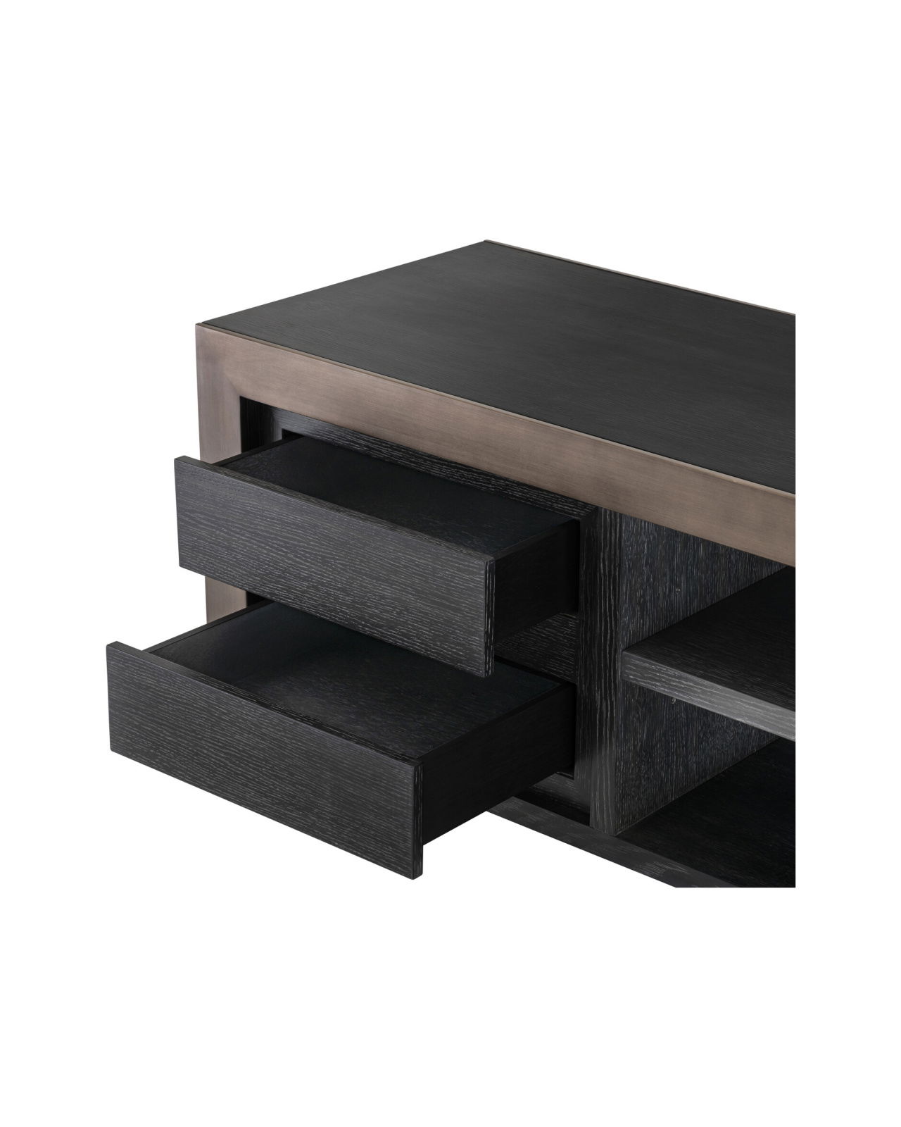 Talbot mediabänk charcoal grey