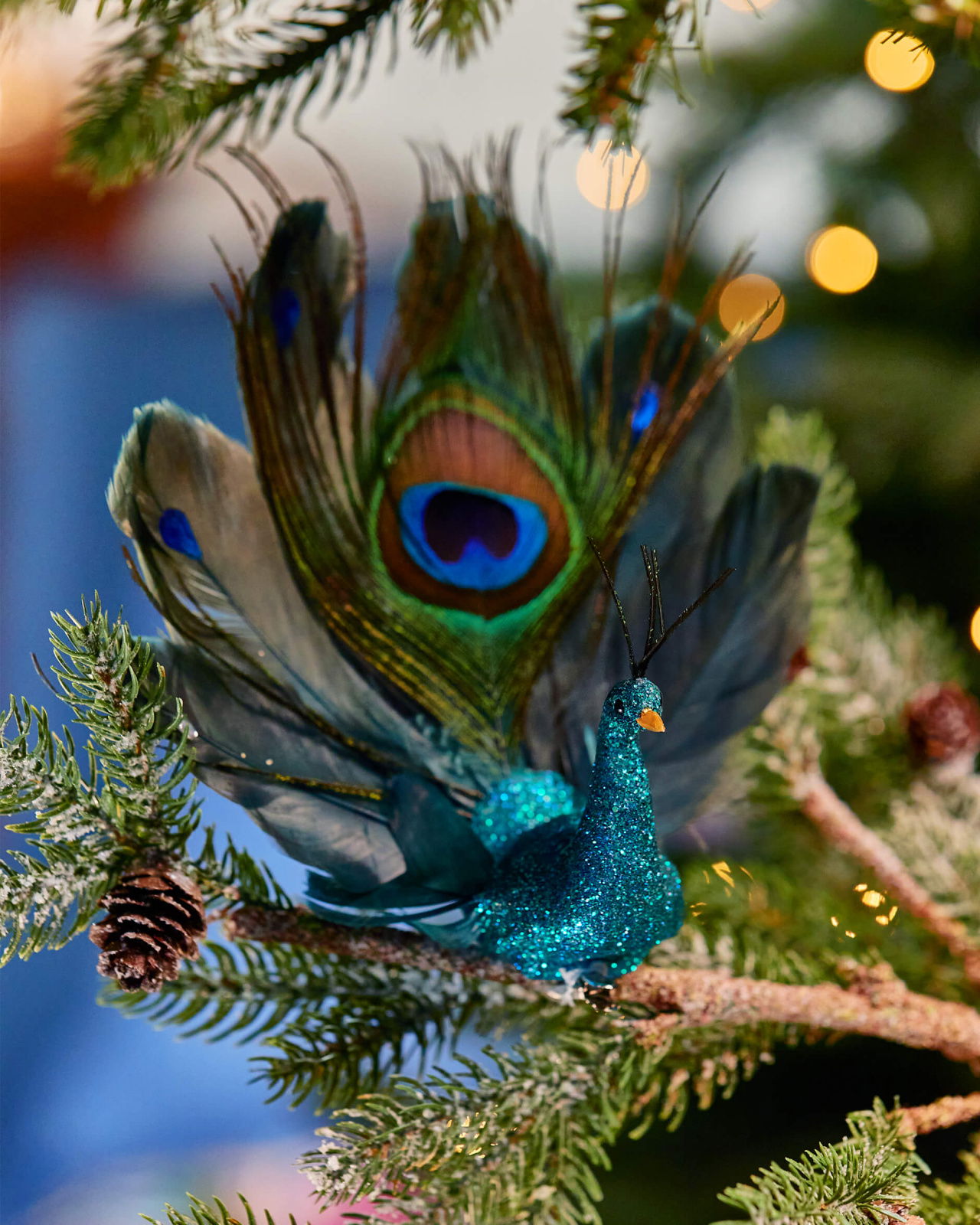 Yvette Pfau Weihnachtsschmuck blau/grün