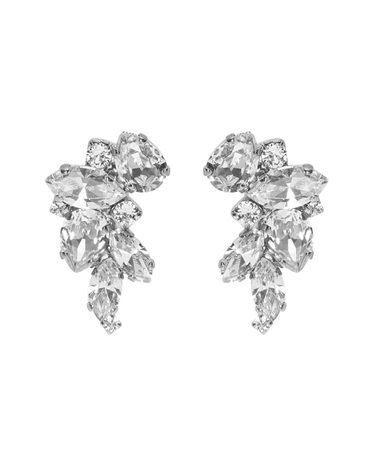 Demi earrings crystal rhodium