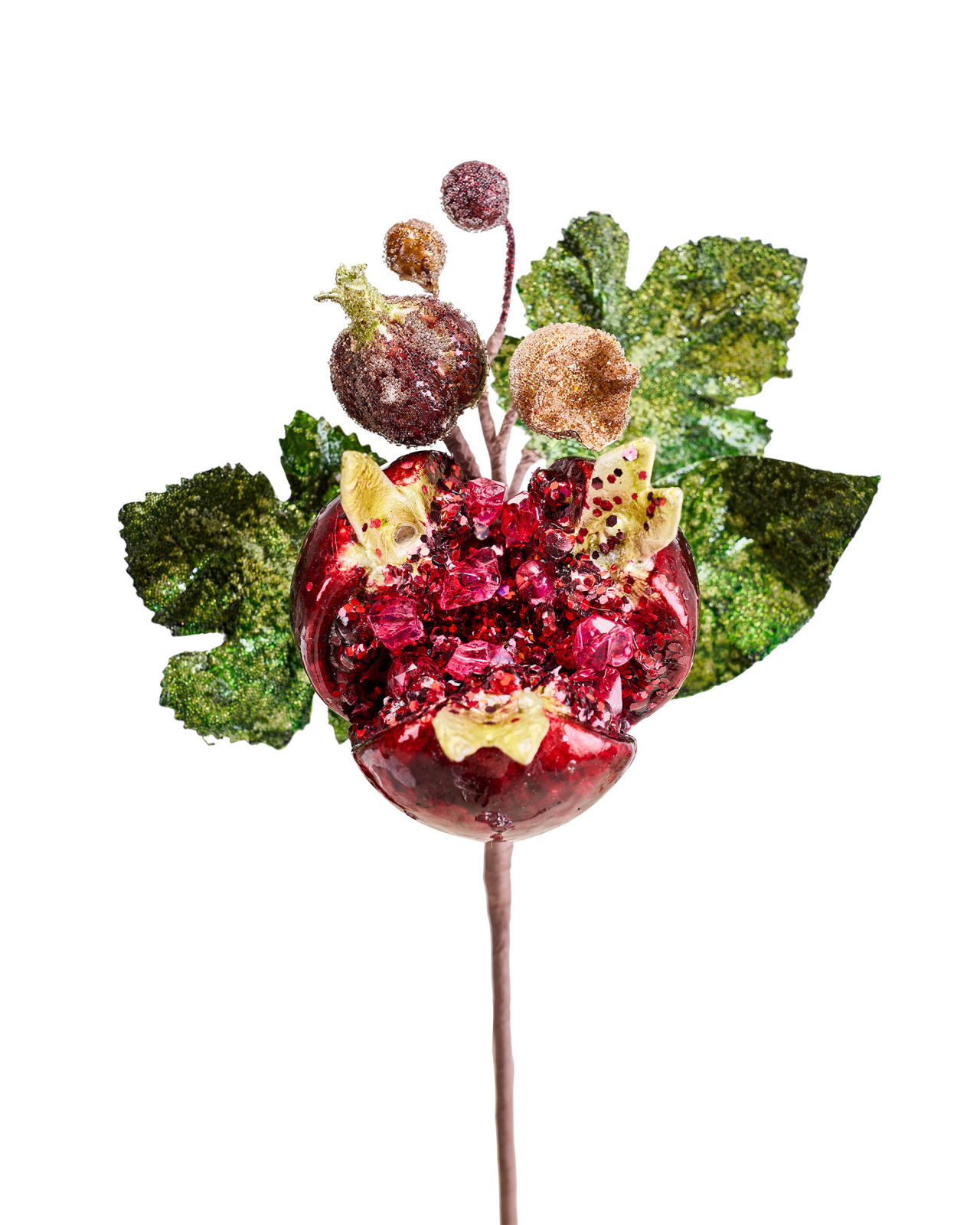 Pomegranate Decorative Branch Red