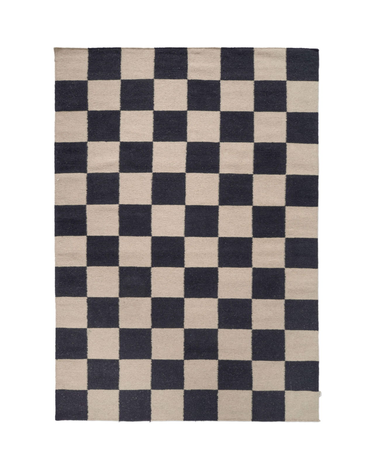 Square tæppe sort/natur