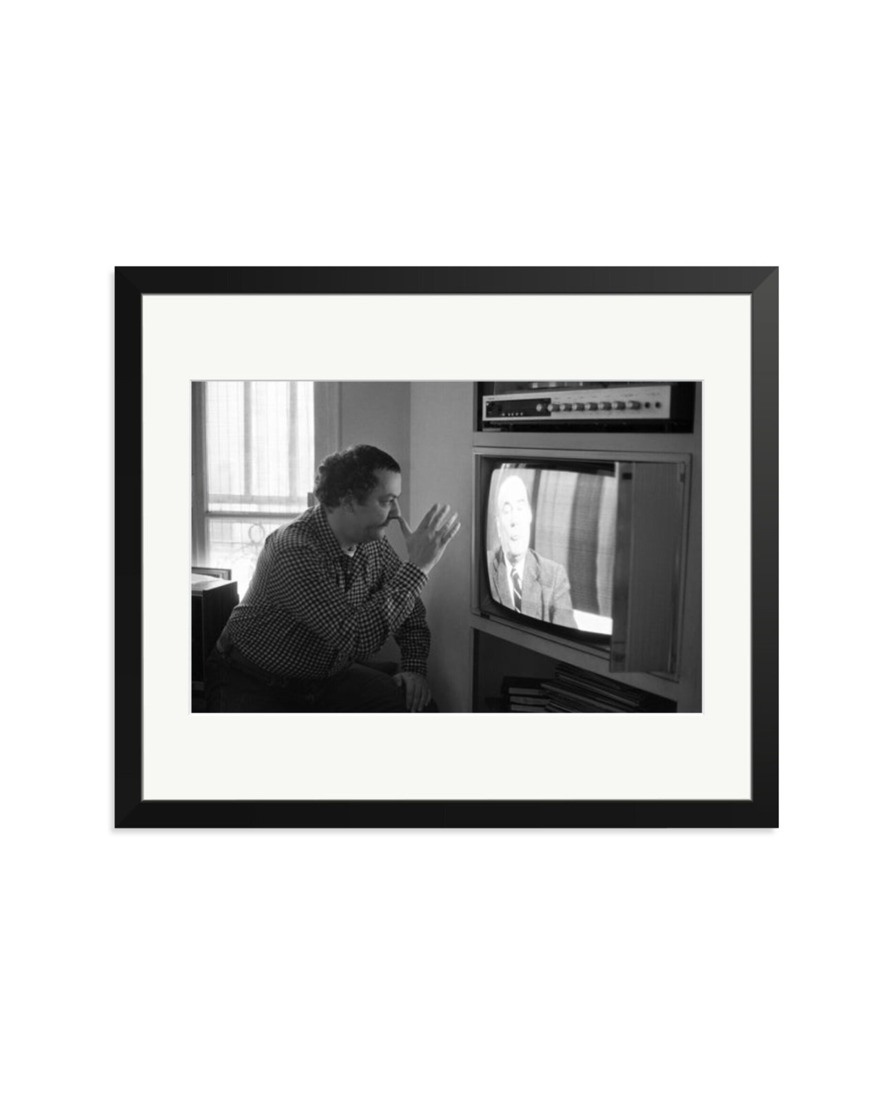 Coluche and Mitterrand Black / Large