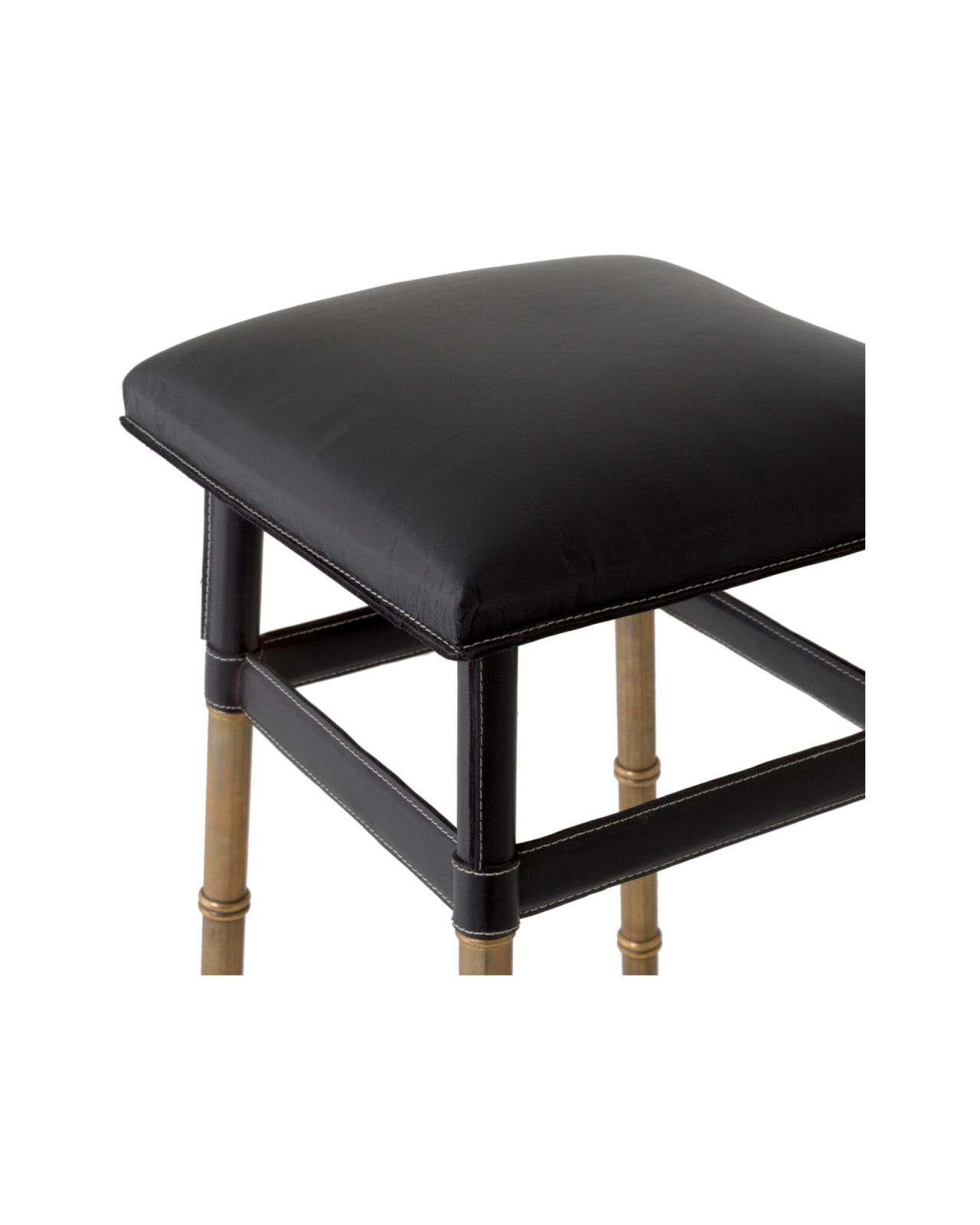 Princess Bar Stool Black Leather