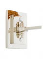 Wall Lamp Lexington Single Nickel/Rattan