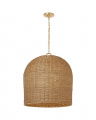 Nancy 25" Woven Hanging Shade Soft Brass