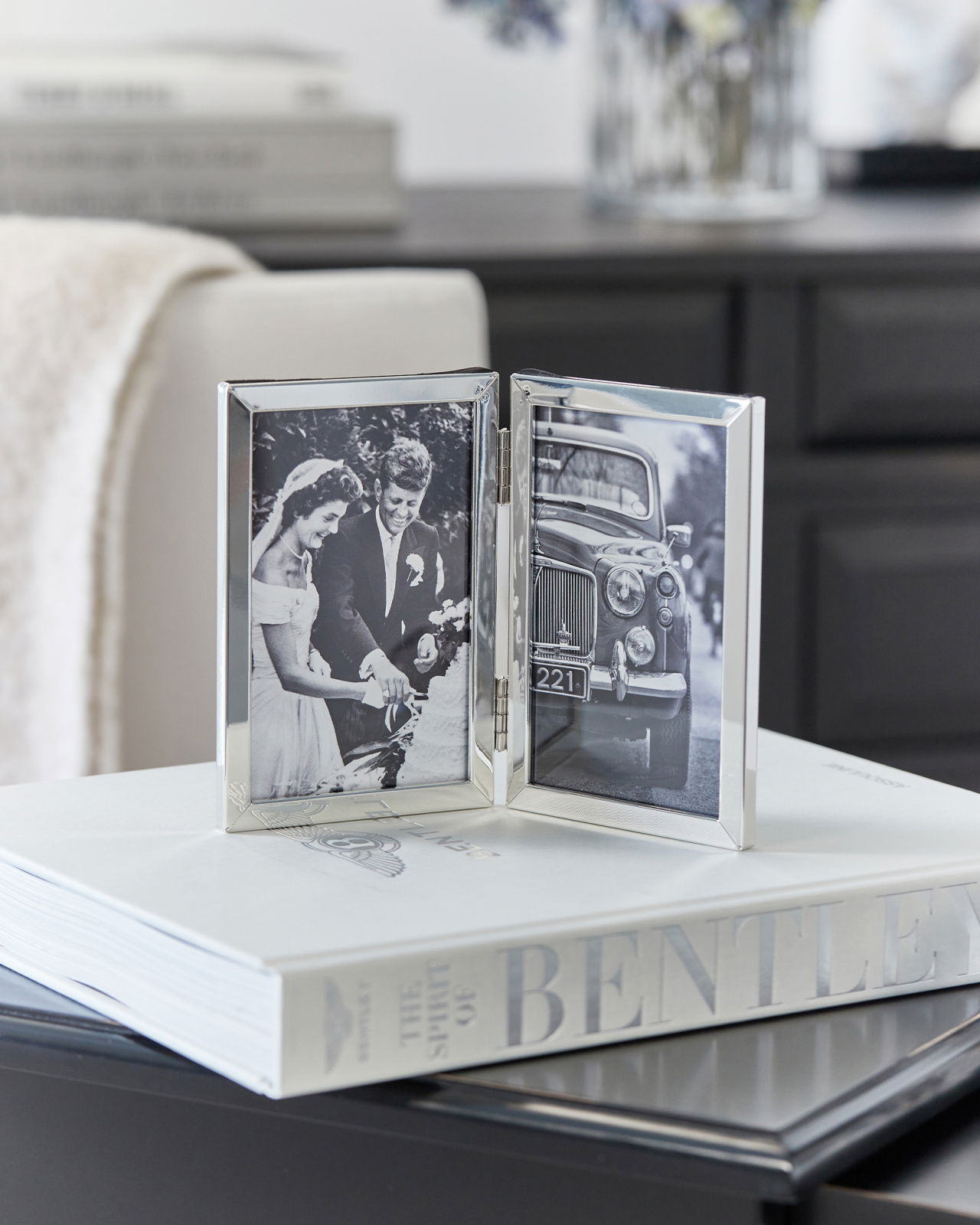 Greta Bilderrahmen silber doppelt