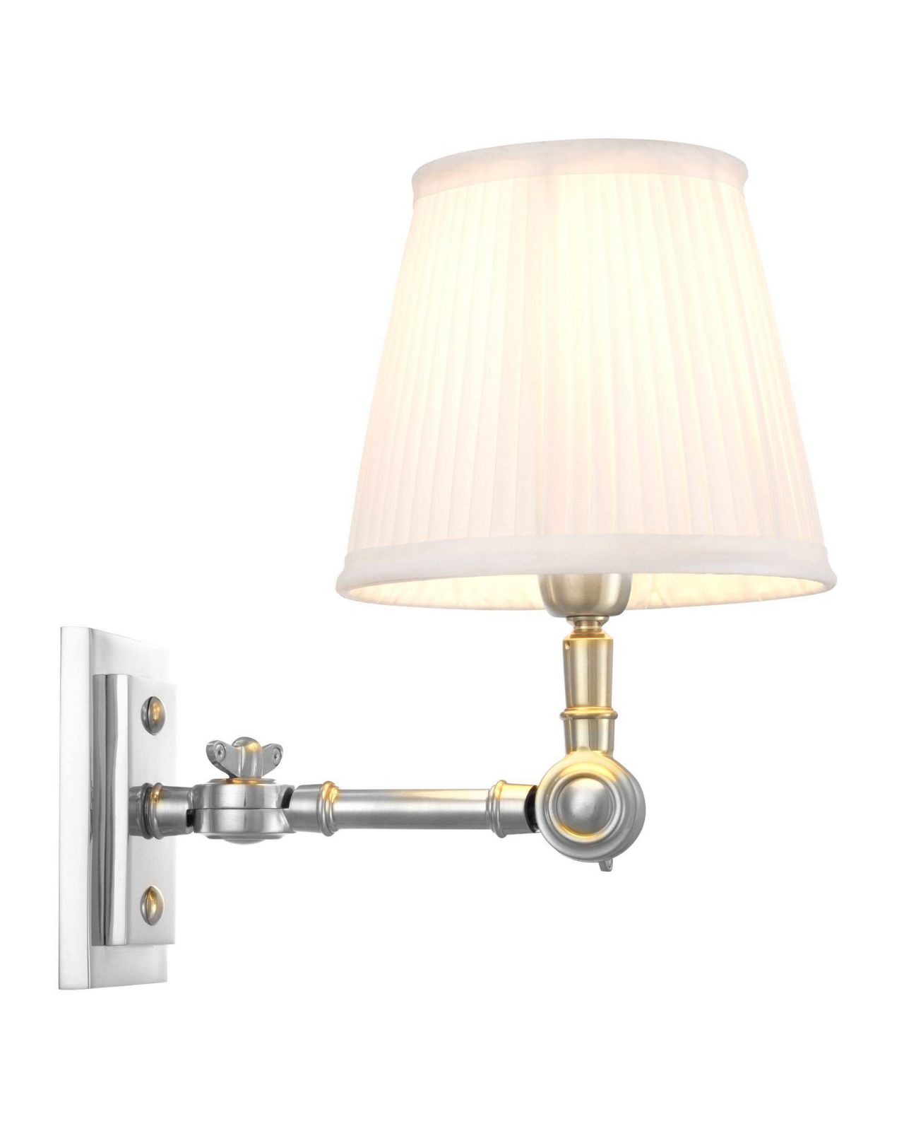 Wentworth væglampe nickel/hvid