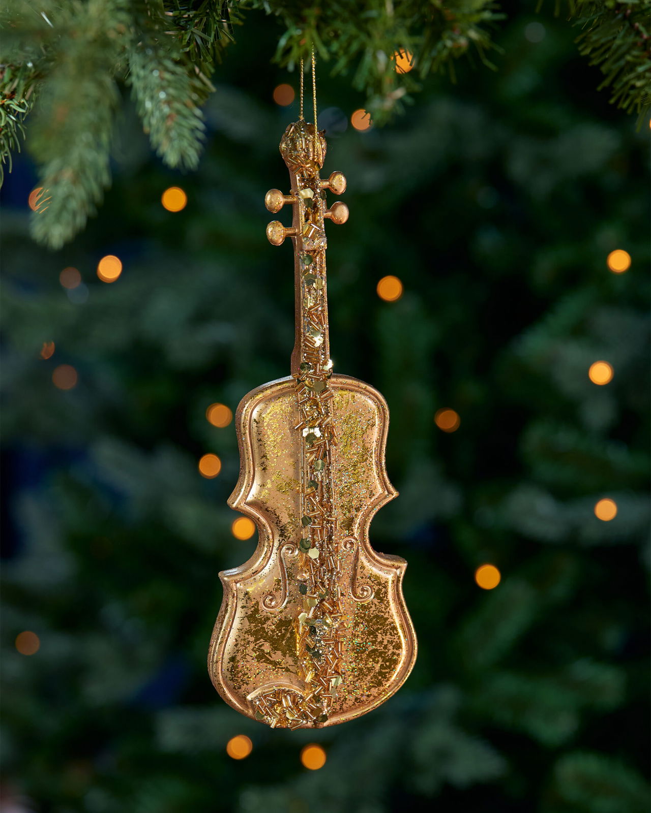 Niccolo violin Weihnachtsschmuck gold 24cm