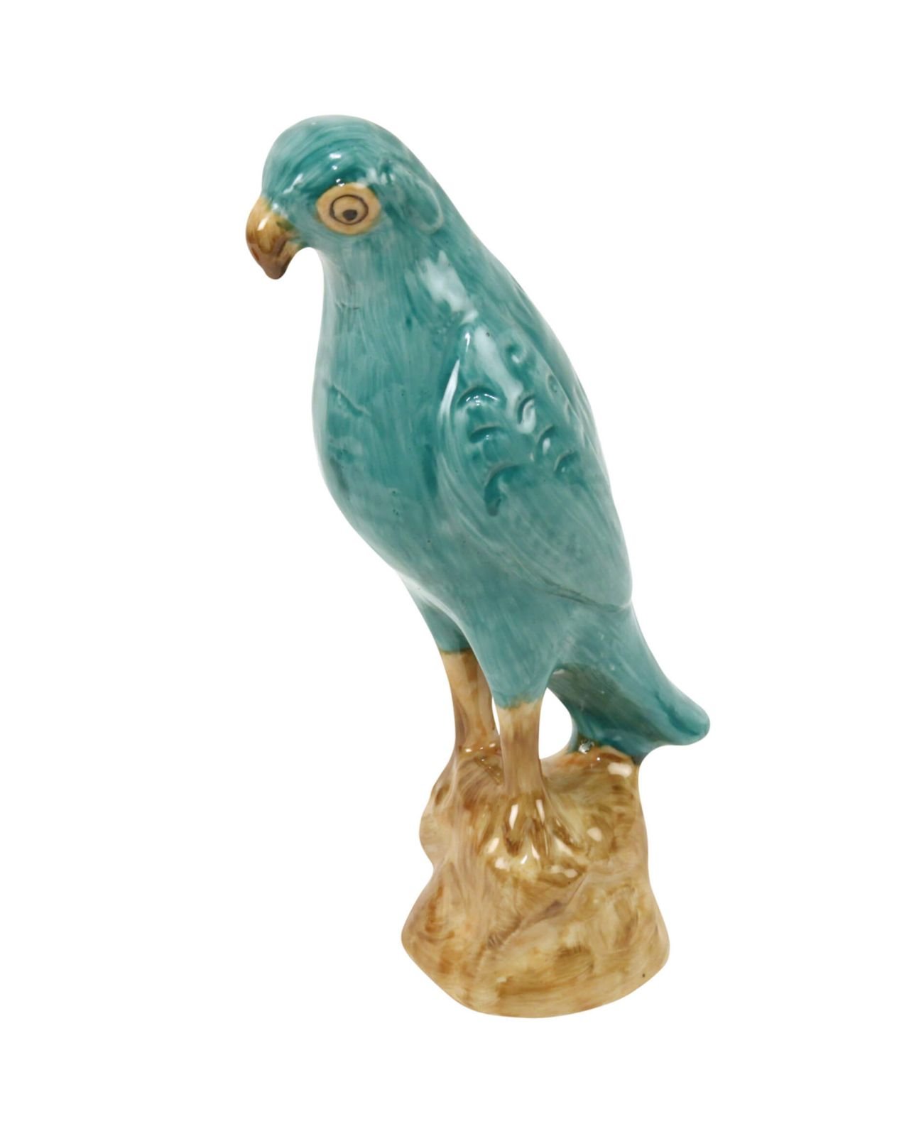 Parrot figurine turquoise