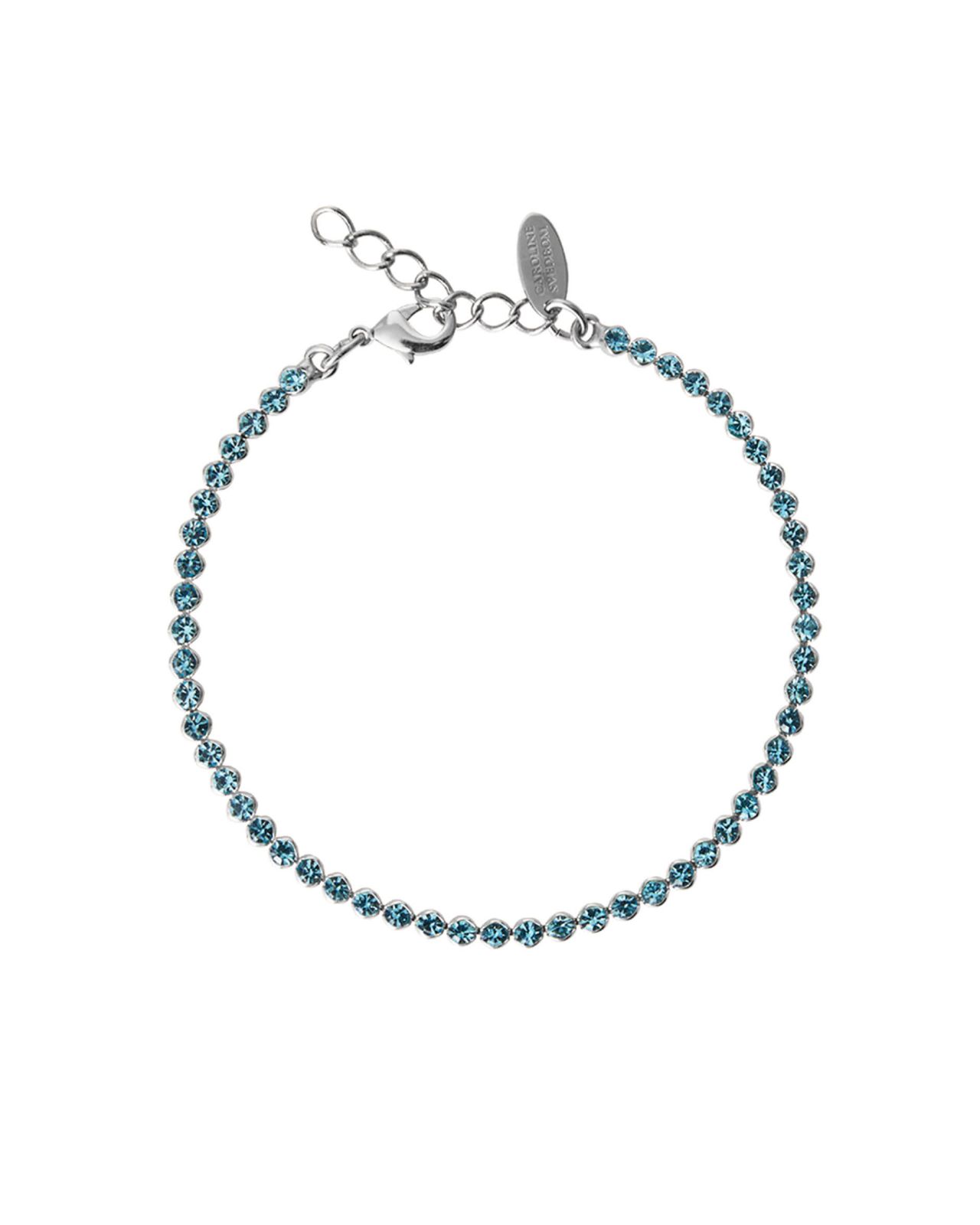 Siri bracelet light turquoise rhodium