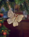 Scarlett Butterfly Christmas Ornament Champagne