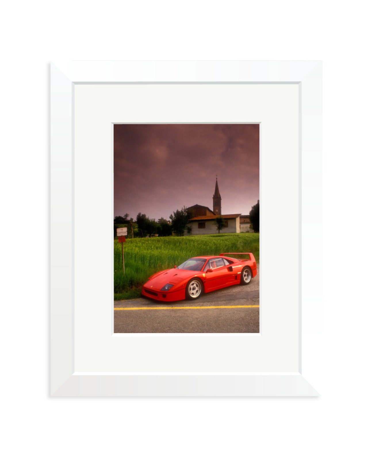 Ferrari F40, 1987 White / Small