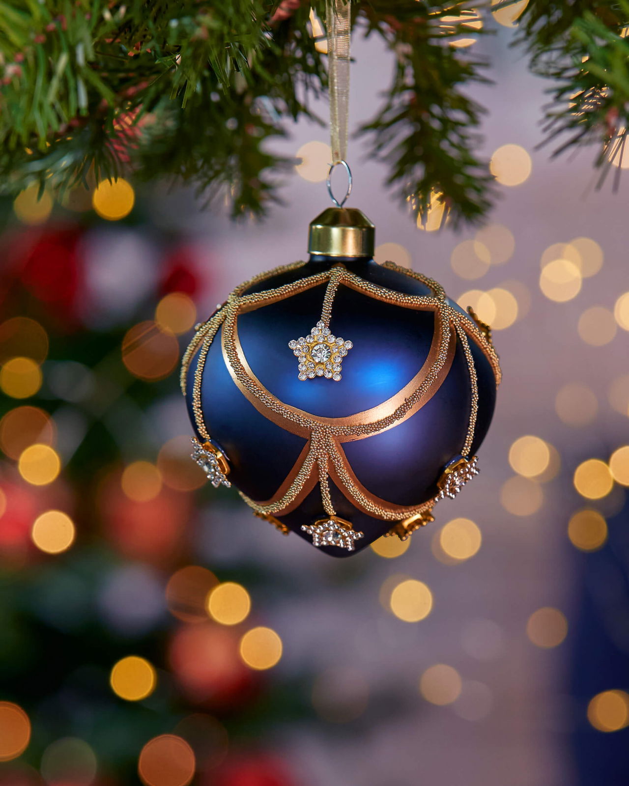 Astra Regal Bauble Blue/Gold