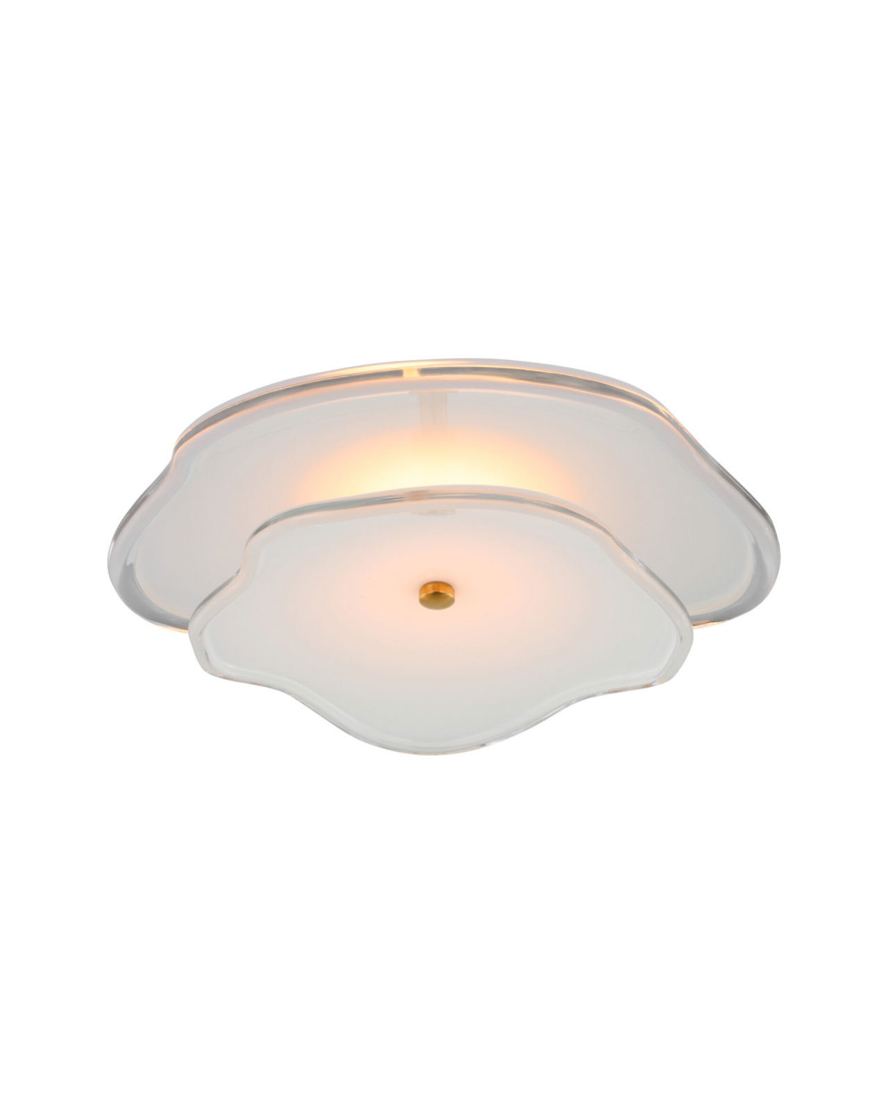Leighton 14" Layered Flush Mount Brasss