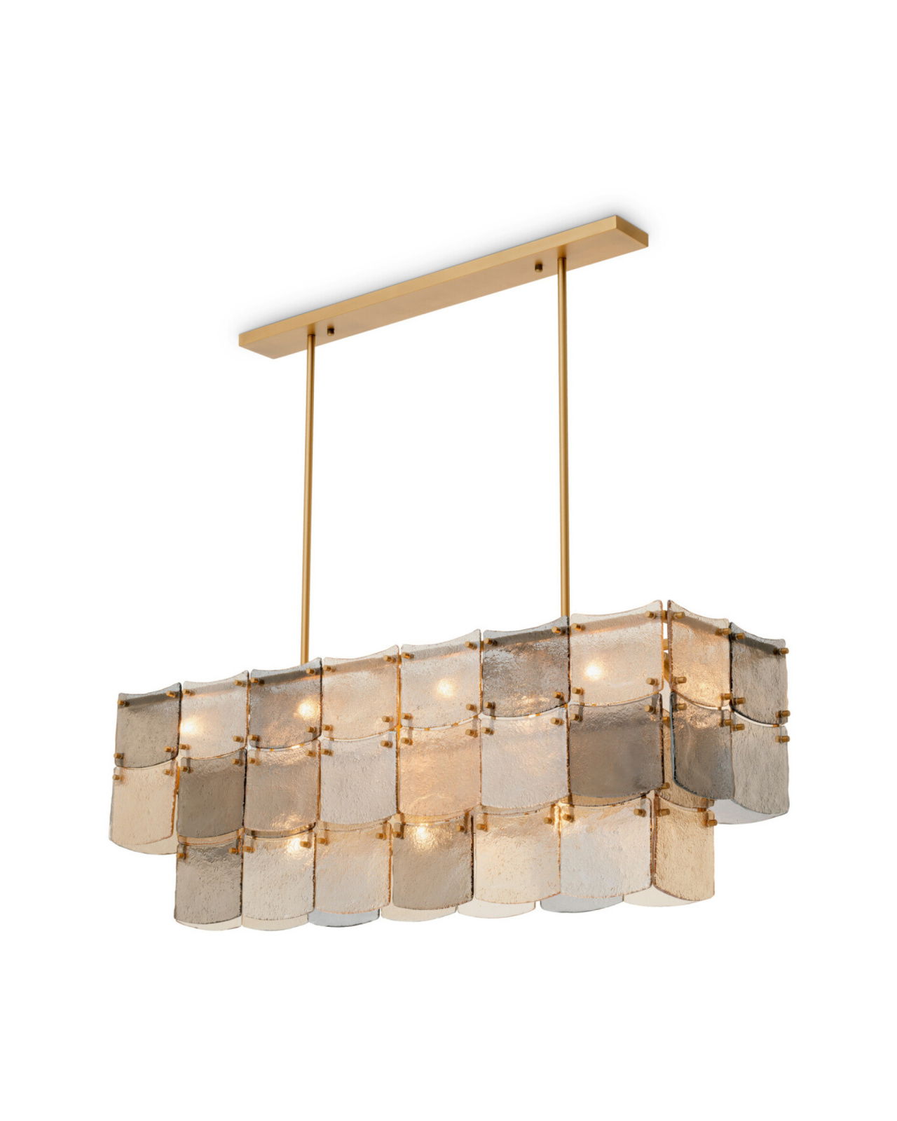 Laurent plafondlamp antiek messing