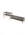 Duo TV Cabinet Brushed Brass