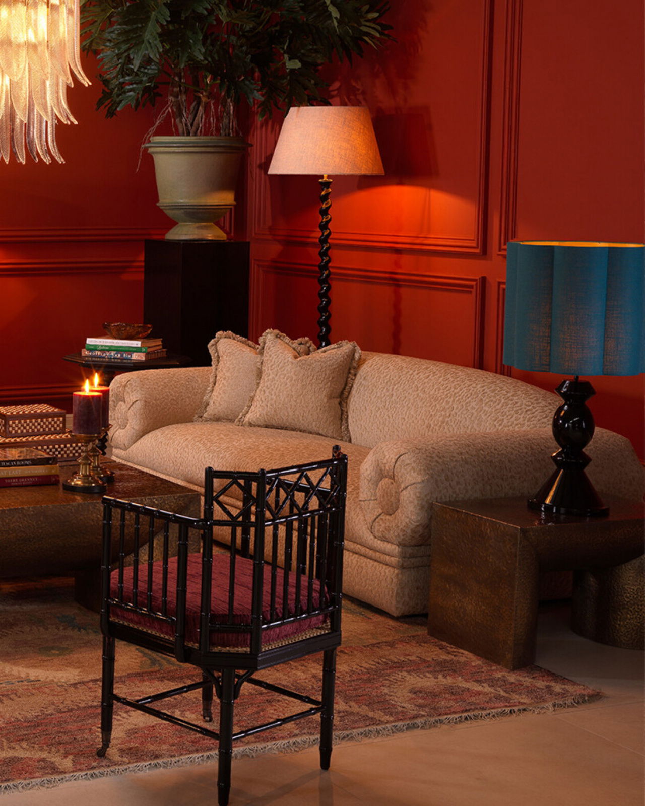 Drayton bijzettafel messing