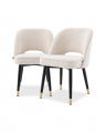 Cliff Dining Chair Bouclé Cream Set of 2