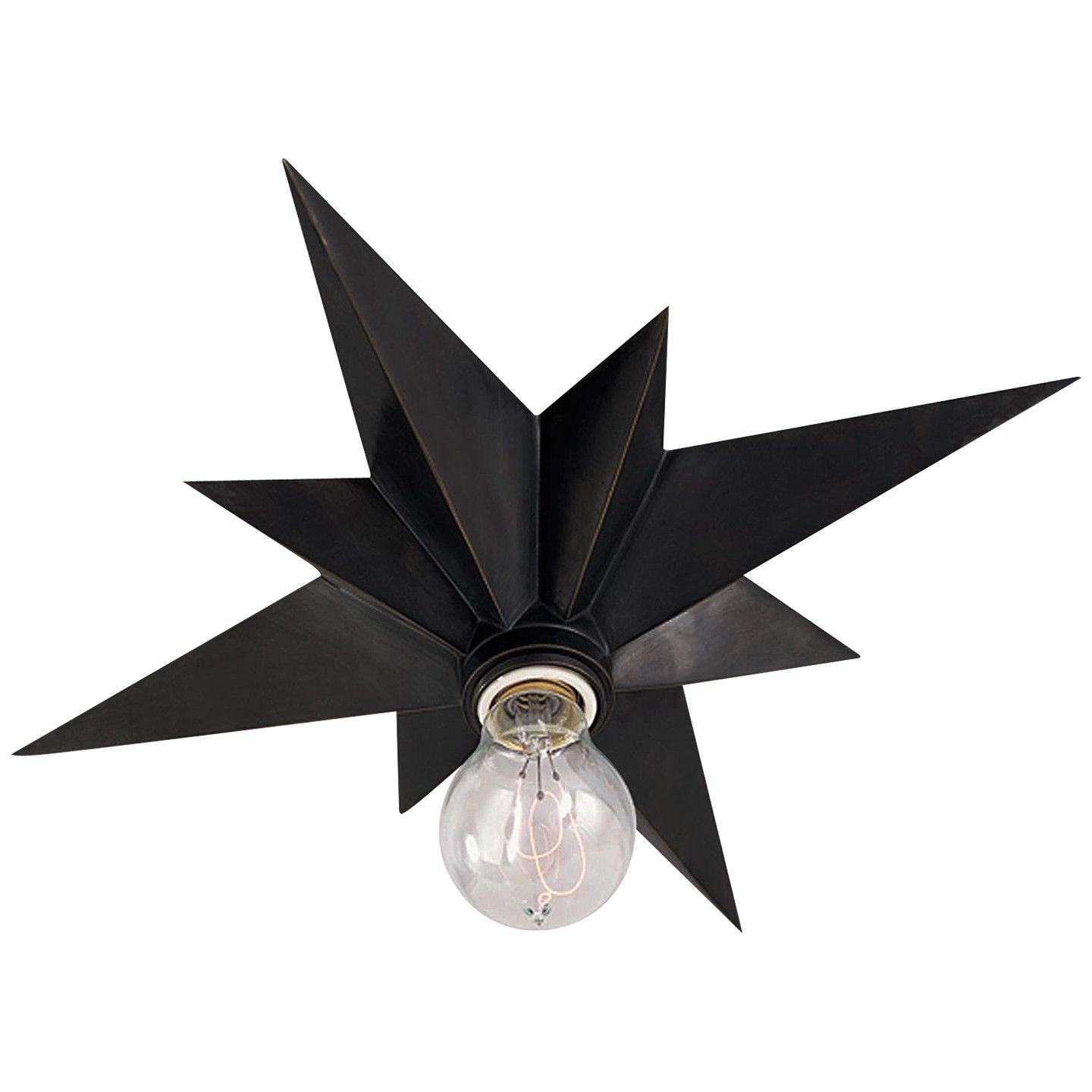 Star Flush Mount Bronze