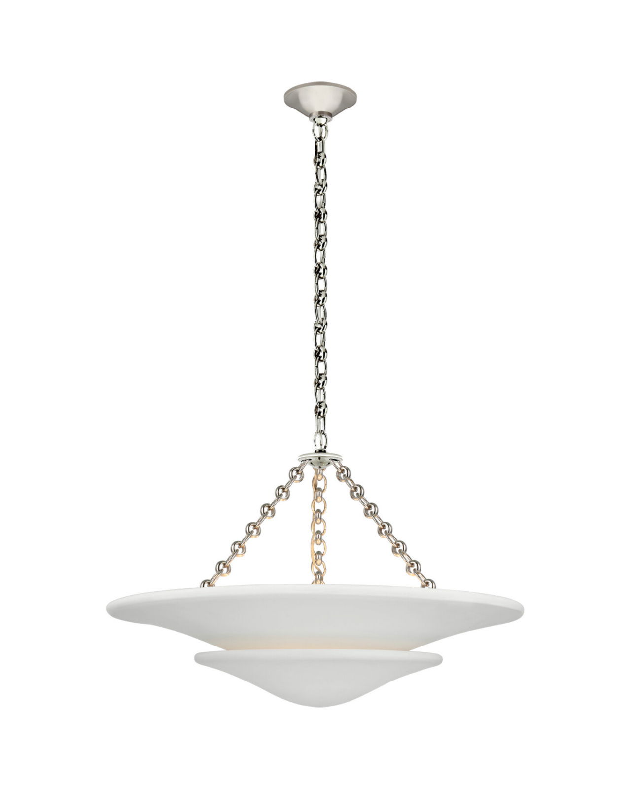 Mollino Tiered Chandelier Polished Nickel M