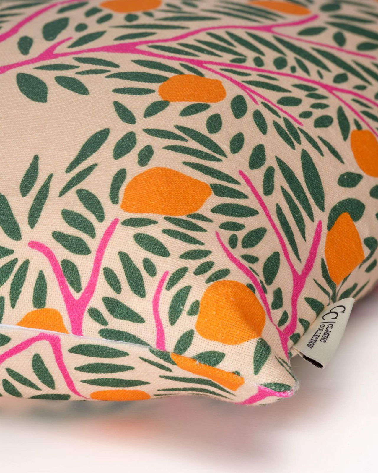 Lemon Garden kuddfodral grön