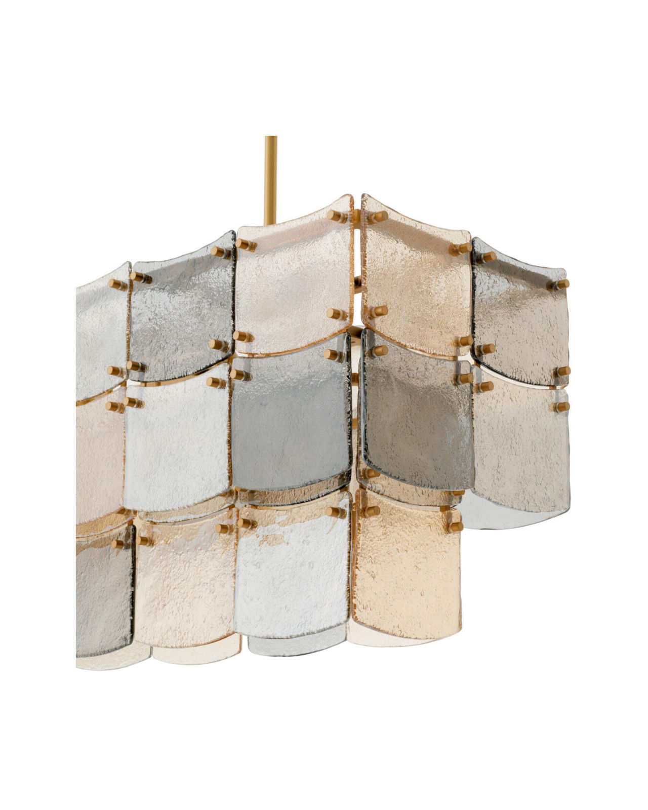 Laurent plafondlamp antiek messing