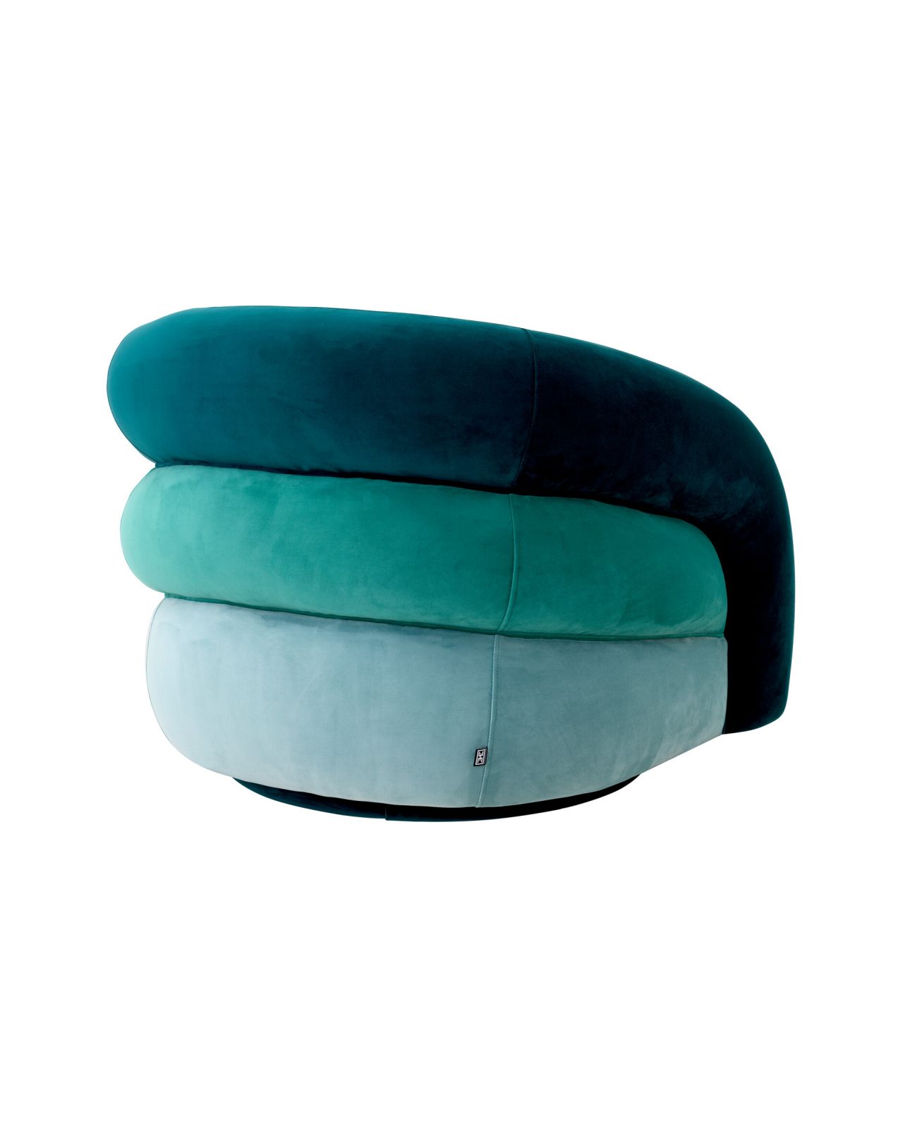 Novelle fåtölj savona sea green velvet