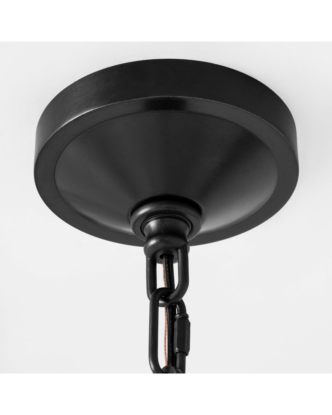 Darlana wrapped taklampa rund aged iron M