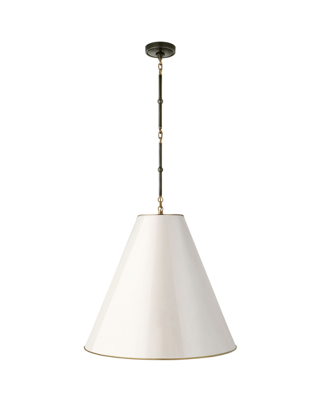 Goodman Hanging Lamp Bronze/Antique White L