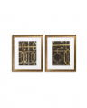 Trellis Pattern II wall art by Ethan Harper set of 2