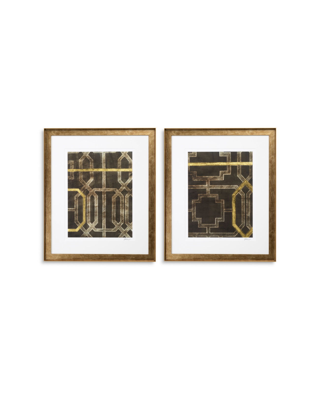 Trellis Pattern II wall art by Ethan Harper set of 2