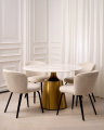 Nathan Dining Table White Marble