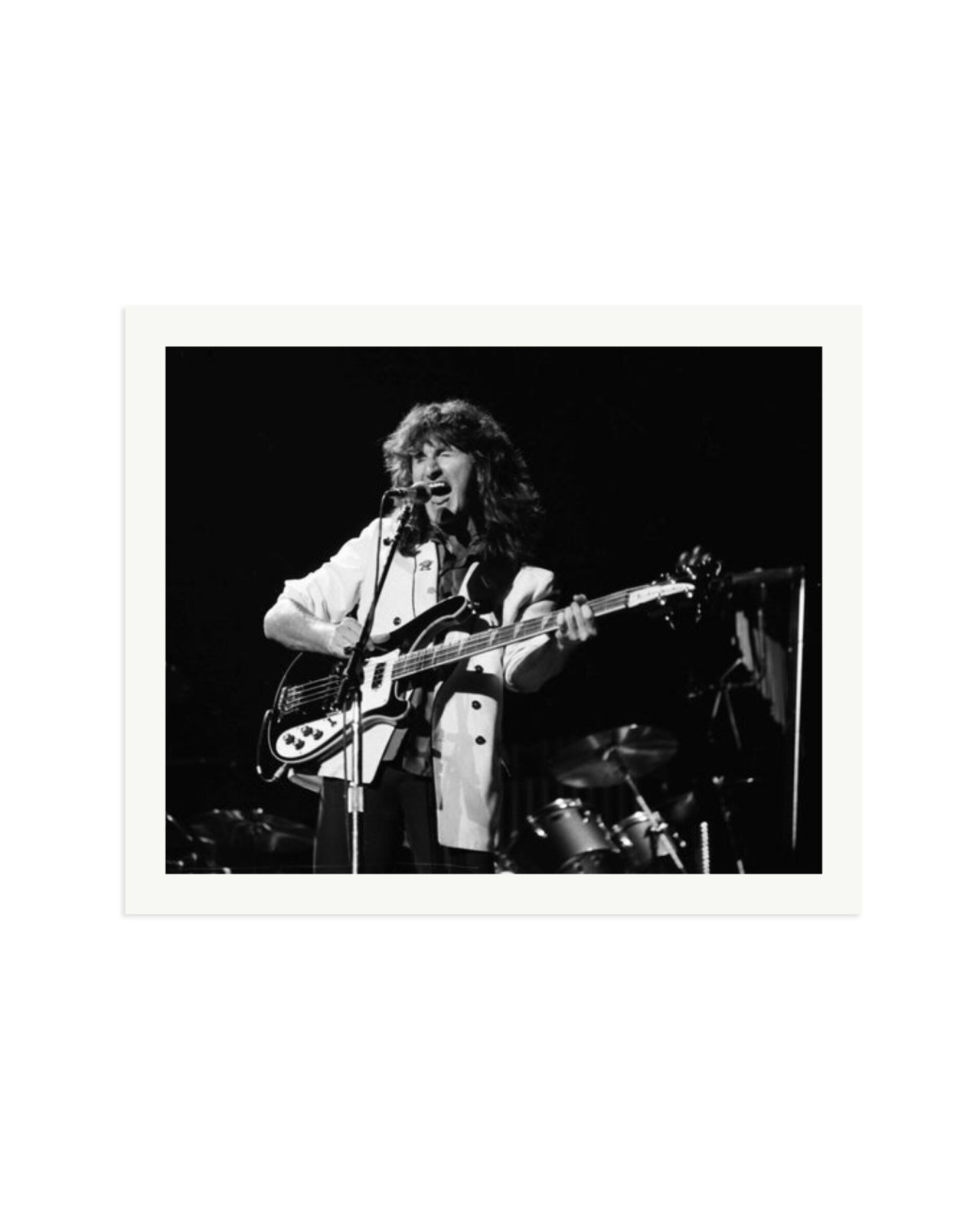 Geddy Lee of Rush 1982 Print Only / XXL